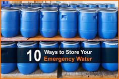 10 Ways to Store Your Emergency Water Water Survival, Living Off The Grid, Rainwater Harvesting System, Survival Knots, Emergency Water, Survival Supplies