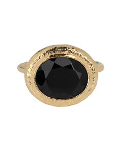 Black Onyx Ring Solid 14K Gold Over 925 Sterling Silver Contemporary J Conquer Your Fears, 10k Gold Ring, Onyx Jewelry, Black Onyx Ring, Geometric Necklace, Onyx Ring, Gemstone Engagement Rings, Contemporary Jewelry, Beauty Accessories