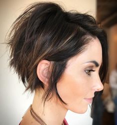 Thick Hair Cuts, Pixie Haircut For Thick Hair, Short Hair Trends, Messy Short Hair, Haircut Inspiration, Long Pixie, Haircut For Thick Hair, Short Haircut