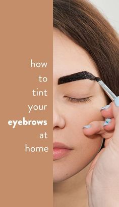 Eyebrow Tinting Diy, Darken Eyebrows, Girlfriend Necklaces, How To Do Brows, Eyebrows At Home, Benefit Cosmetics Brow, Henna Eyebrows, Dye Eyebrows, Straight Brows