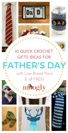 father's day gift ideas for him and his son with free crochet patterns