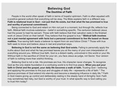 a page from the book believing god