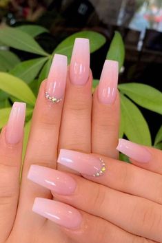 Unghie Sfumate, Color For Nails, Her Nails, Long Acrylic Nails Coffin, Acrylic Nails Coffin Short, Summer Acrylic Nails, Pink Nail