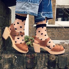 Lotta From Stockholm Clogs (@lottafromstockholm) on Instagram: “Saturday chilling in peep toe brown oiled clogs #lovemylottas” Lotta From Stockholm Clogs, Lotta From Stockholm, High Heel Clogs, Wooden Sandals, Clog Boots, Wooden Clogs