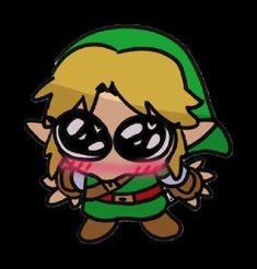 the legend of zelda sticker has been drawn by someone's favorite artist