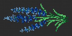 a cross stitch pattern with the words happy new year written in blue and green letters