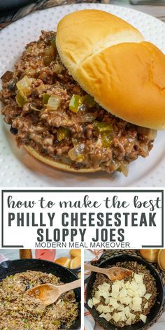 how to make the best philly cheese steak sloppy joes with modern meal maker