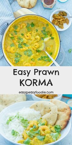 easy and delicious korma recipe that is ready to be eaten