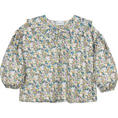 Bring a soft touch to their wardrobe with this boxy blouse. The cotton base is defined by an original floral Liberty print, while a delicate ribbon tie adds the finishing touch to the collar. - Stand collar - Frill trim - Long raglan sleeves - Ribbon tie | Mipounet | Casilda Liberty Stand Collar Long Sleeve Shirt Ribbon Tie Frill Trim Blouse, (Pink, Size 10Y) | Maisonette collects the best children’s products from around the world (unlike Zulily, Etsy, The Tot, Farfetch Kids, Childrensalon, Crate and Kids, Kohls, Wayfair, Buy Buy Baby, Nordstroms, Mini Boden, J.Crew Factory, or PotteryBarn Kids), creating a curated shopping experience for you. Think of us as your shortcut to fashion for litte ones! Spring Floral Print Tops For Playwear, Floral Print Tops For Spring Playwear, Casual Spring Blouse For Playtime, Multicolor Ruffled Tops For Playwear, Cute Blouse For Spring Playtime, Boxy Blouse, Poplin Blouse, Oversized Collar, Girl Trends