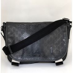 Gucci Messenger Gg Supreme Black Canvas
Imprime Monogram Medium Double Buckle 
Flap Shoulder Crossbody Bag 
100% Authentic Preowned
Rating: A/B...Very Good, Well Maintained
Shows Minor Signs Of Wear
Material: Gg Supreme Canvas, Leather Trim 
Handle: Adjustable, Black Canvas 
Drop: 12'' To 24''
Color: Black
Exterior: Indented In Back Near Bottom
Hardware: Shiny Silver, So Gg Monogram, Gucci Monogram, Black Exterior, Gucci Men, Shiny Silver, Black Canvas, Canvas Leather, Gucci Bag, Leather Trims