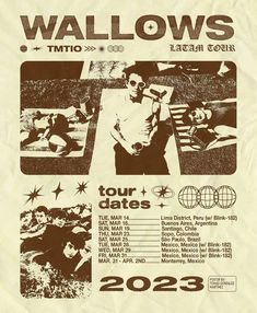 the poster for wallows'tour dates