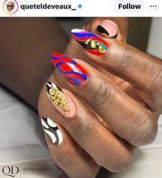 Fierce Nails, Swirl Nail Art, Nail Place, Nails Now, Nail Design Inspiration, Vibrant Nails, Pretty Nail Designs, Almond Nails Designs