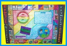 a colorful poster with words and pictures on it