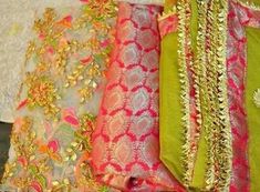 Dupta Design, Pallazo Suit, Brocade Dupatta, Gota Patti Suits, Red Silk Top, Bridal Suit, Salwar Pants, Trendy Suits