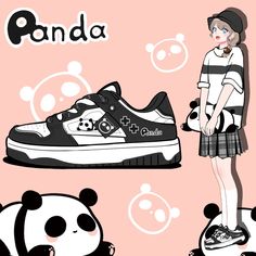 Slip into the world of cuteness and comfort with our Lazy Panda Sneakers. These kawaii sneakers are the perfect blend of style and relaxation, featuring an irresistibly adorable lazy panda design. Key Features: Charming Lazy Panda Design: These kawaii sneakers showcase an endearing lazy panda graphic that adds a touch of whimsy to your outfit. Classic Black and White: The timeless black and white color scheme ensures they match effortlessly with a variety of outfits. Comfortable and Supportive: Panda Sneakers, Kawaii Sneakers, Lazy Panda, Panda Design, French Guiana, Casual Sport Shoes, Congo Kinshasa, Isle Of Man, Bahrain