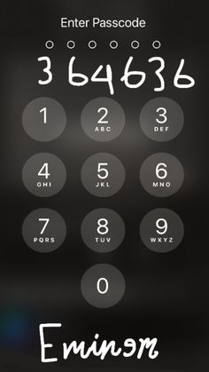 an image of a phone screen with numbers on it