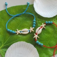 Sea Star Bracelet Cowrie Bracelet Seashell Couple Surf - Etsy Cowrie Bracelet, Bracelet Seashell, Bracelets Summer, Ocean Bracelet, Rustic Bracelet, Homemade Bracelets, Zero Waste Gifts, Surfer Bracelets, Bracelet Couple