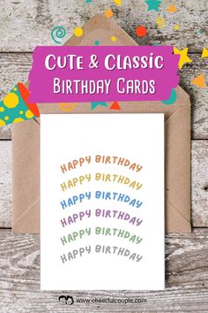 Mockup Image of Simple Printable Birthday Card - Digital Download for Free Digital Download