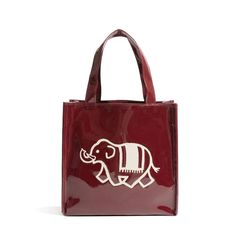 Cute Elephant Print Mini Glossy Tote Braid Cuffs, Viking Dragon, Cartoon Elephant, Cute Elephant, Elephant Print, Casual Tote, Animal Prints, Gothic Jewelry, Fashion Handbags