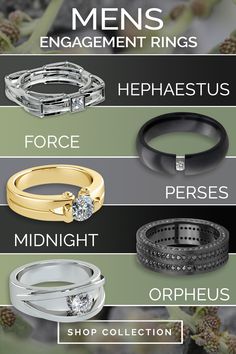 men's engagement rings, ring sizes and price guide for different types of wedding bands