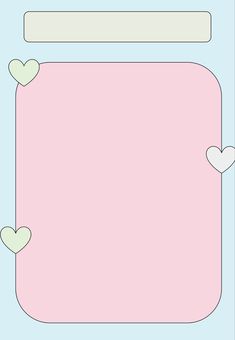 a pink paper with hearts on it and a white border around the edges that says, i love you