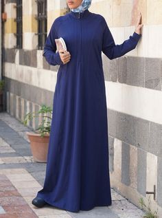 Energy Maxi Dress Casual Long Sleeve Dresses With Zipper Closure, Casual Blue Dress With Zipper Closure, Blue Maxi-length Kaftan For Loungewear, Chest Opening, Maxi Jersey Dress, Royal Blue Dresses, Measurement Length, Extra Fabric, Body Size