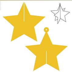 three yellow stars are next to each other