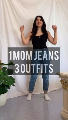 Black Mom Jeans Outfit Fall, High Waisted Jeans Outfit Fall, Mom Jeans Outfit Fall, Jeans Outfit Fall Casual, Black Mom Jeans Outfit, Top Summer Outfits