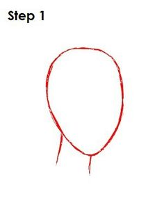 how to draw a balloon step 1