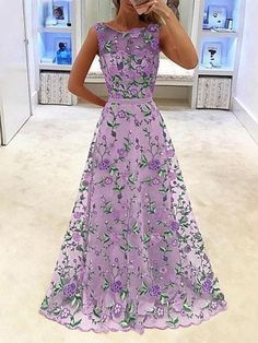 Buy More! Save More!


	
		
			
			Pattern
			
			
			Embroidered
			
		
		
			
			Occasion
			
			
			Vacation,Evening
			
		
		
			
			Material
			
			
			Polyester
			
		
		
			
			Color
			
			
			Pink,Purple
			
		
		
			
			Size
			
			
			S,M,L,XL,2XL
			
		
	



	
		
			(Units/Inches)
		
		
			
			Size
			
			
			Bust
			
			
			Waist
			
			
			Shoulder
			
			
			Length
			
		
		
			
			S
			
			
			35.0
			
			
			27.9
			
			
			13.8
			
			
			56.3
			
		
		
			
			M
			
			
			36.6 Dresses Boutique, Long Evening Dress, Lavender Dresses, Maxi Robes, Maxi Dress Evening, Dress Prom, Maxi Dress Party, Embroidery Dress, Long Prom Dress