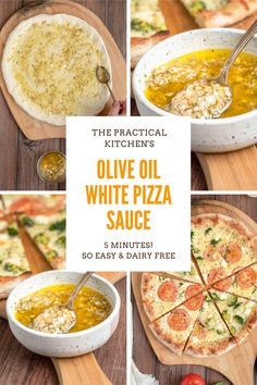 the practical kitchen's olive oil white pizza sauce 5 minutes to easy and healthy