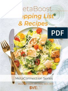 the book cover for metaconnection series, featuring a plate of salad and silverware