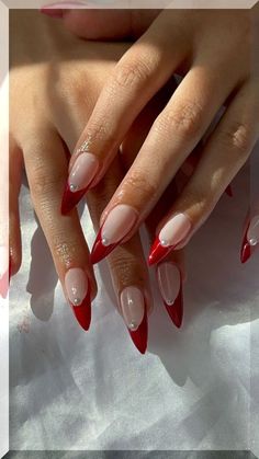 Indulge in the rich, romantic hue of cherry wine nails, perfect for adding a touch of sophistication to any look, day or night. Paznokcie Hello Kitty, Vintage Nails, Grunge Nails