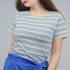 Vintage Y2k Kidcore Set by Christie Brooks! Green striped boxy baby tee and blue skirt overalls!! SO cute. Size M (10-12, so youth). Tee fits perfectly but I'd say for the dress bust area probably wanna keep around A maybe B, refer to measurements!Bust: 29"Waist: 28 1/2"Hips: 32"Length: 30 1/2" Striped 90s Style T-shirt For Summer, 90s Style Blue Long Sleeve T-shirt, Striped 90s Style Summer T-shirt, 90s Striped T-shirt For Summer, 90s Blue Button-up Top, 90s Inspired Blue Cotton T-shirt, Skirt Overalls, 90s Blue Short Sleeve T-shirt, Blue Vertical Striped T-shirt For Summer