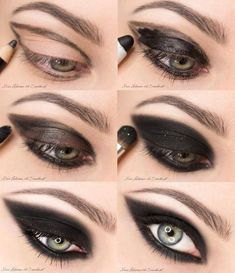 Bronzed Makeup, Goth Eye Makeup, Make Up Designs, Punk Makeup, Anja Rubik, Smink Inspiration, Eye Makeup Steps