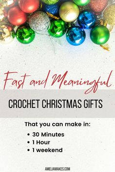 christmas gifts that you can make in 30 minutes each hour and 1 week - fast and merry