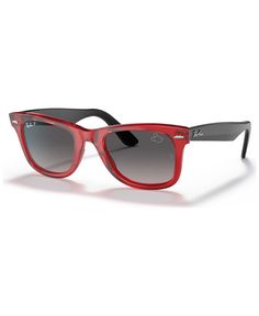 in stock Modern Red Sunglasses With Gradient Lenses, Red Sunglasses With Gradient Lenses Modern Style, Casual Red Sunglasses For Outdoor, Red Wayfarer Sunglasses With Uv Protection, Classic Red Sunglasses With Uv Protection, Red Wayfarer Sunglasses For Outdoor, Classic Red Sunglasses With Uva Protection, Red Sunglasses With Gradient Lenses For Outdoor, Classic Red Sunglasses With Mirrored Lenses