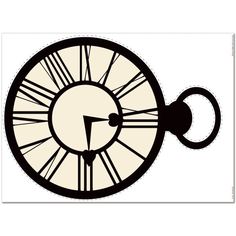 a black and white drawing of a clock with the time on it's face