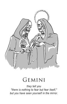 an image of two skeletons in bed with the caption gemini