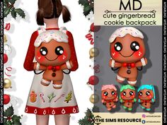 Christmas City, Elephant Bag, Cc Mods, Cute Seals, Sims 4 Children, Orange Hats, Bunny Earrings, Gingerbread Cookie