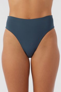 Cute and classic high-rise bikini bottom that has a full coverage rear fit. O'Neill Women's bikini bottom Saltwater Solids Collection Full coverage Hi-waist fit Cutout at back of waistband O'Neill Blue: 85% Recycled Polyamide, 15% Elastane | O'Neill Women's Saltwater Solids Max High Waist Full Bottoms in Slate, Size Small, Elastane/Polyamide Solid High Waist Smoothing Tankini, Solid Color Smoothing High Waist Tankini, Solid High Waist Seamless Swimwear, Solid Color High Waist Seamless Swimwear, Solid High-waist Seamless Swimwear, High Rise Seamless Solid Bottoms, High Waist Solid Color Elastane Tankini, Solid Color Seamless High-rise Bottoms, Solid High-waist Swimwear Made Of Elastane