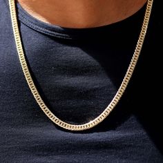 "Material: 14K Solid Gold Miami Curb Chain   (Not Hollow) Available Widths: 5MM Available Lengths: 16\", 18\", 20\", 22\", 24\", 26\" Closure: Box Lock Clasp -Approximate Gram Weights- 5MM 16\":  32 gram 5MM 18\":  36 gram 5MM 20\":  40 gram 5MM 22\":  44 gram 5MM 24\":  48 gram    5MM 26\":  52 gram CHAINZ offers the highest quality 14K solid gold jewelry for men at the best prices.  Contact us on Etsy Convo for custom sizing requests." Yellow Gold Cuban Link Chain Necklace With Diamond Cut, Classic Gold Cuban Link Necklace For Anniversary, Gold Cuban Link Necklace Diamond Cut Gift, Gold Cuban Link Necklace With Diamond Cut, Gold Cuban Link Necklace With Diamond Cut As Gift, Gold Diamond-cut Chain Link Jewelry, Gold Diamond Cut Cuban Link Necklace Gift, Gold Diamond-cut Cuban Link Necklace Gift, Gold Diamond Cut Chain Link Jewelry