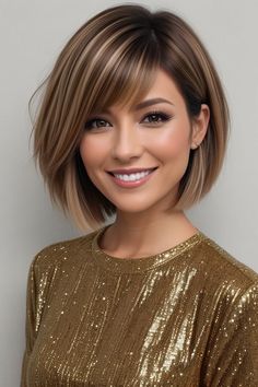 Sophisticated Hairstyles, Hairdos For Short Hair, Short Hair Color, Hair Color And Cut, Medium Hair Cuts