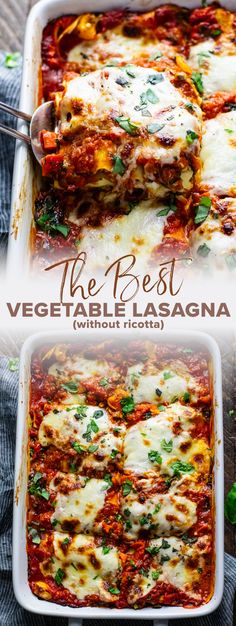 the best vegetable lasagna without flour