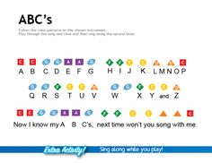 an abc's book with colorful letters and numbers