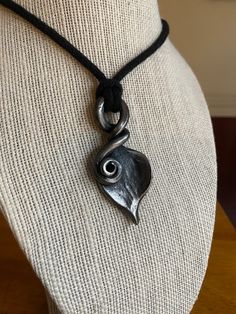 Hand forged scroll and leaf pendant / forged in fire/ each pendant is hand made and will vary some from the pendant in the listing photo, Hand Forged Keychain, Forged Art, Forged Jewelry, Forged In Fire, Hand Forged Jewelry, Iron Jewelry, Horseshoe Art, Charm Necklaces, Forged Steel