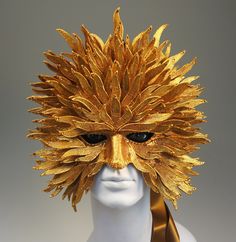 Sun King Mask OUT-OF-STOCK/MADE-TO-ORDER: Please message me before purchasing this mask. Let me recreated it and send photos before you buy so you can see exactly what you're getting (it's not possible to reproduce a new mask that's exactly identical to the one pictured). When you convo me, I'll let you know my current lead time and place you in the commissions queue, then contact you when I start the mask to confirm you are still interested. Please be prepared to pay upon invoice. Commissions t Grimms Fairytales, King Mask, Diy Fantasia, Moon Mask, The Sun King, Ancient Greek Pottery, Sun King, Dragon Mask, Theatre Masks