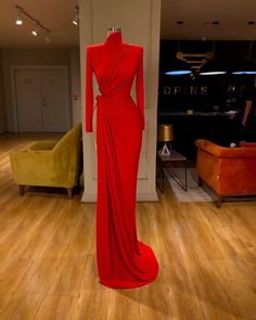 Red Long Sleeve Prom Dress, Red Prom Dress Long, Split Prom Dresses, Red Mermaid, Prom Dress Long, Modest Prom, Prom Dresses Modest, Prom Designs, Designer Prom Dresses