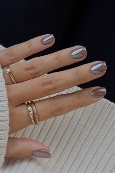 Old Money Nails, Tan Nails, Money Nails, Cute Gel Nails, Neutral Nails, Dipped Nails, Minimalist Nails, Classy Nails, Fancy Nails