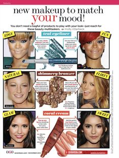 Seventeen Magazine 2000s, Eyeliner Under Eye, Teal Eyeliner, Magazine 2000s, 90s Magazine, 2000s Magazines, Teen Magazines, Makeup Magazine